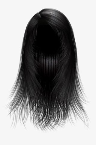 头发发套扣好的发套免抠