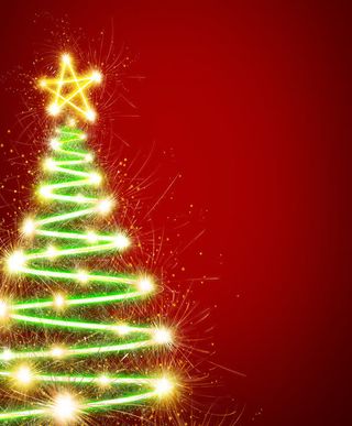 发光圣诞树免抠