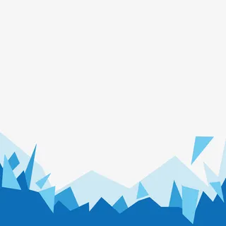 蓝色渐变几何背景边框