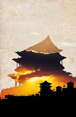 平遥古城旅游海报背景素材高清