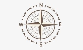 创意罗盘箭头装饰图案免抠