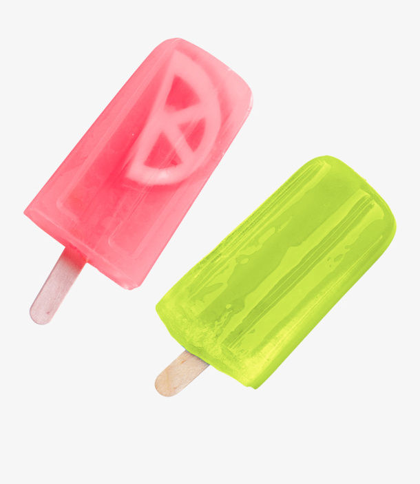 夏天的糖果色雪糕免抠