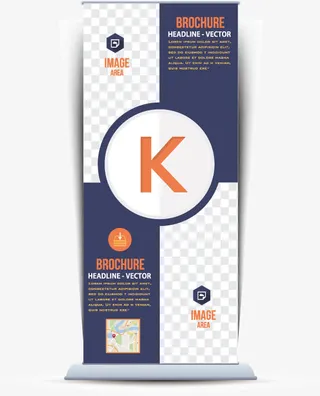 折页易拉宝矢量素材免抠