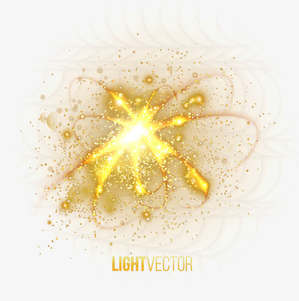 黄色光点背景装饰