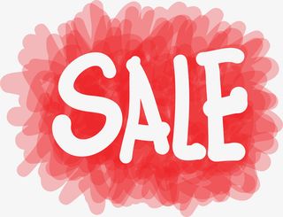 粉色水彩笔卡通标签免抠