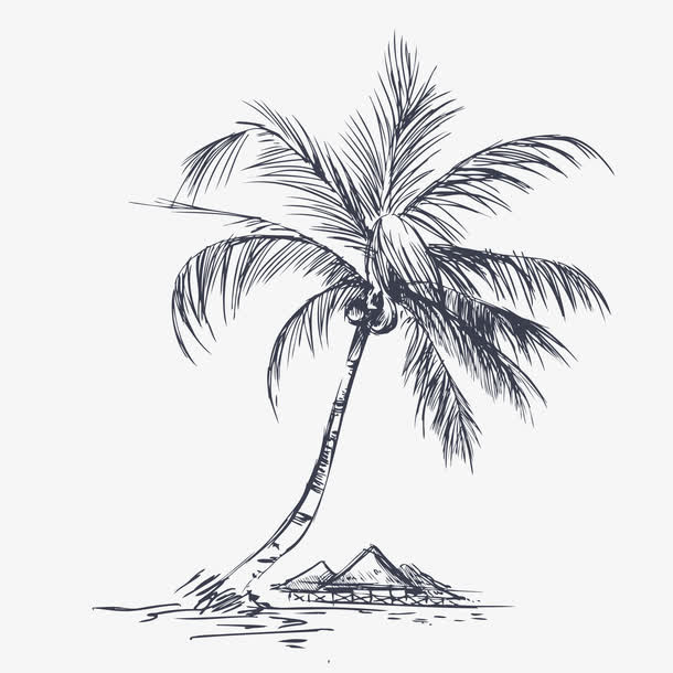 手绘海岛游免抠