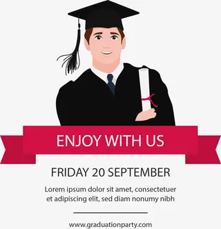 跟我们参加毕业典礼免抠