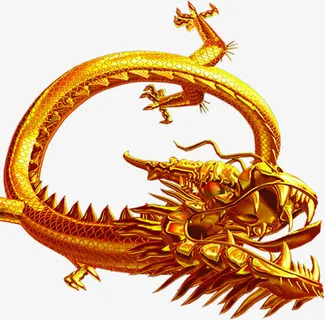 腾飞的金色蛟龙背景素材 腾飞的金色蛟龙背景素材