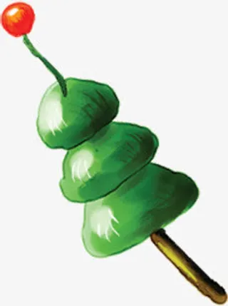 绿色创意浪漫冬日免抠