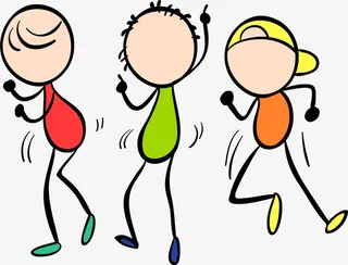 儿童节扭动的男孩免抠