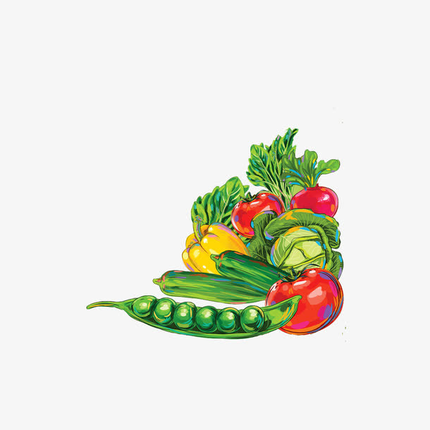 手绘蔬菜免抠