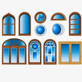 窗户设计免抠