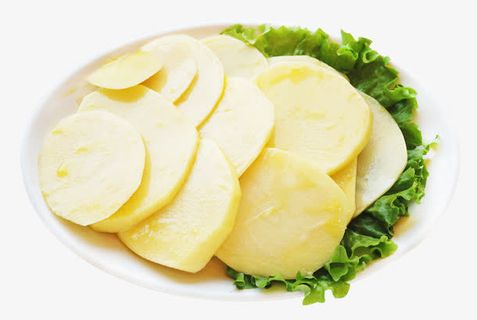 烤土豆片生菜免抠