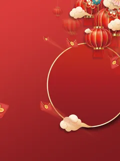 虎年红色灯笼背景高清复古中国风背景 虎年红色灯笼背景高清复古中国风背景