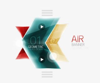 创意彩色箭头设计矢量素材免抠