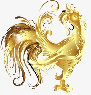 手绘金鸡免抠