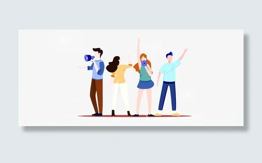 群体宣传元素免抠