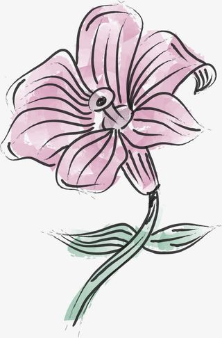 手绘水彩花卉免抠