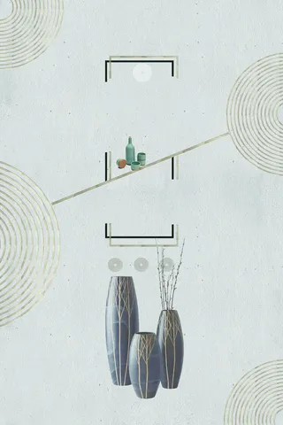 简约艺术陶瓷工艺海报高清