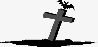 万圣节十字架1免抠
