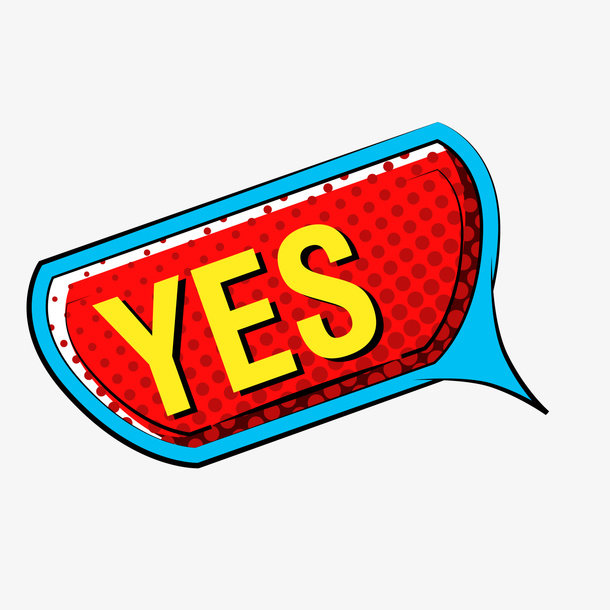 红色yes符号免抠