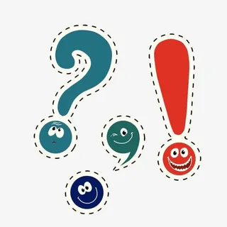 卡通标点符号表情免抠