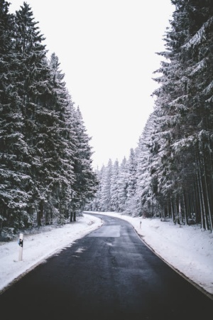 美丽雪景免抠