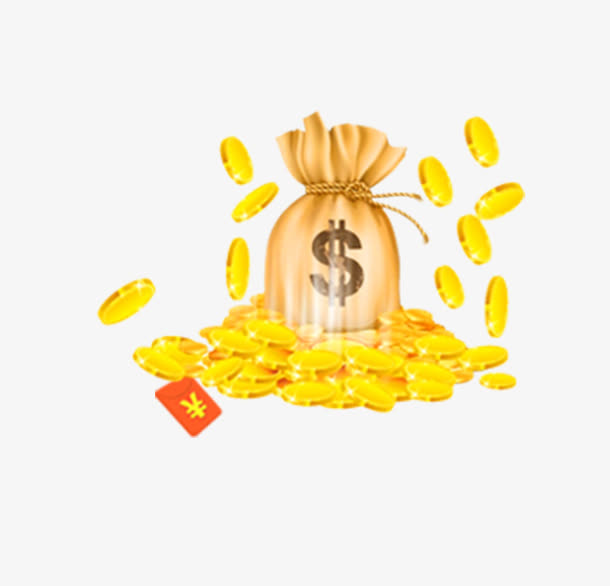 金袋子金币免抠