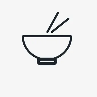 黑色的饭碗免抠