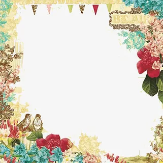 花鸟边框免抠 花鸟边框免抠