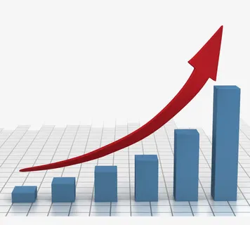 科技上升箭头免抠装饰ppt元素