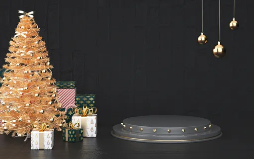 C4D，黑金，舞台，高端高清