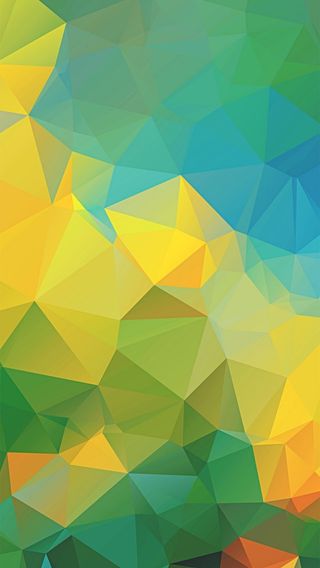 几何绿色黄色色块H5背景素材高清