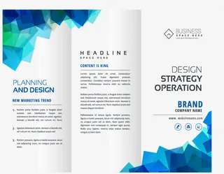 蓝色方块堆叠背景商务手册背景