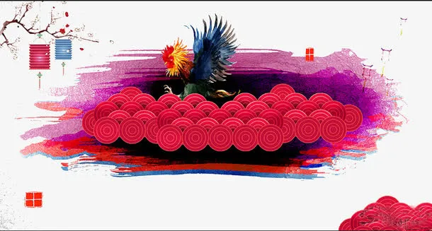 开春迎春节免抠