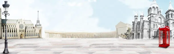 浪漫异域城堡建筑免抠