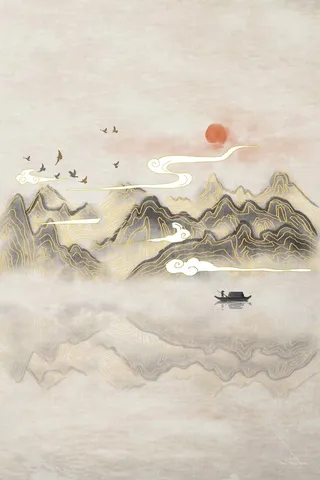 国潮背景元素高清