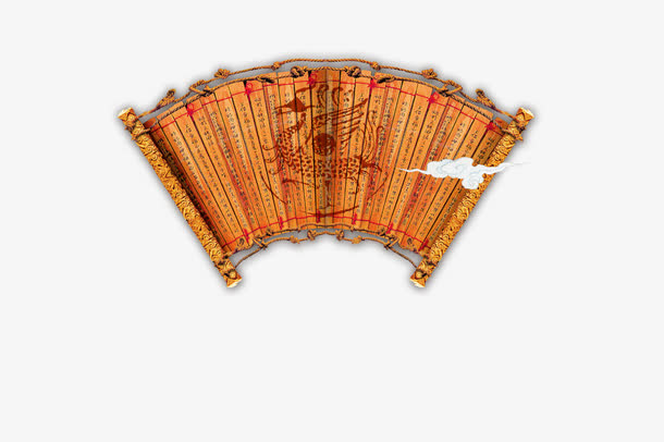 中国风扇形标题栏免抠