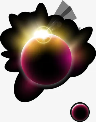 唯美光晕效果元素免抠