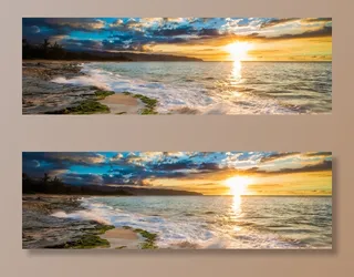 唯美海滩景色高清图片高清摄影风景背景