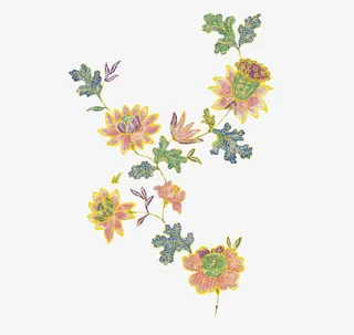 手绘雪莲花素材免抠