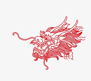 二月二龙抬头卡通装饰中国龙海报免抠