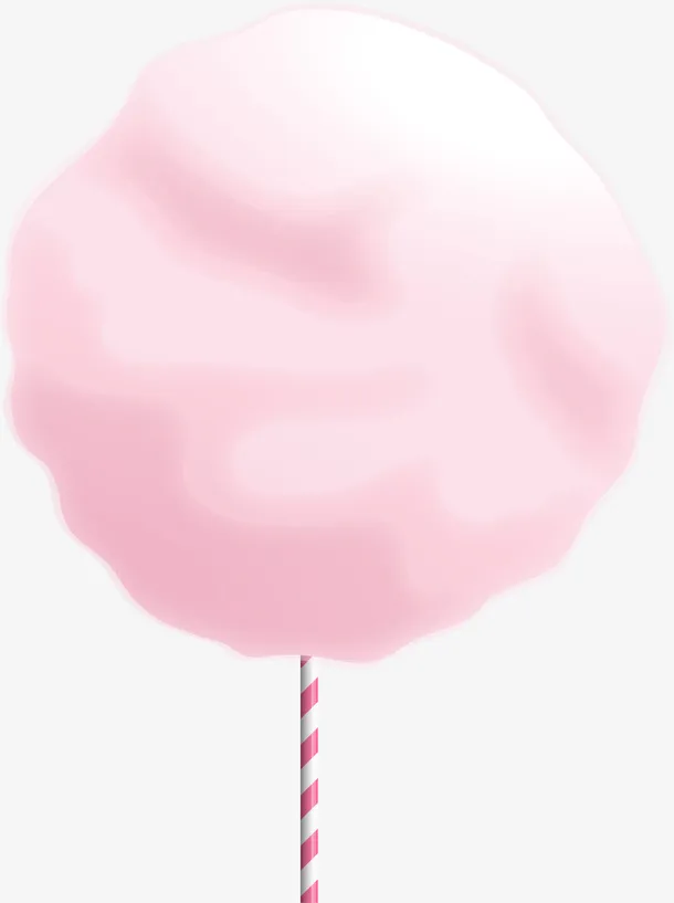 粉色梦幻美味棉花糖免抠