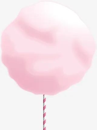 粉色梦幻美味棉花糖免抠