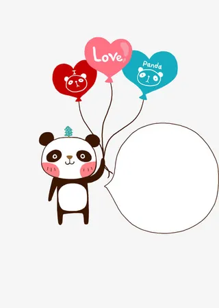 熊猫 简约对话框免抠