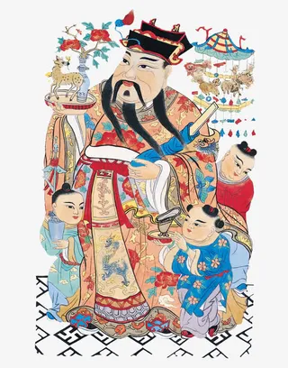 春节门神年画免抠