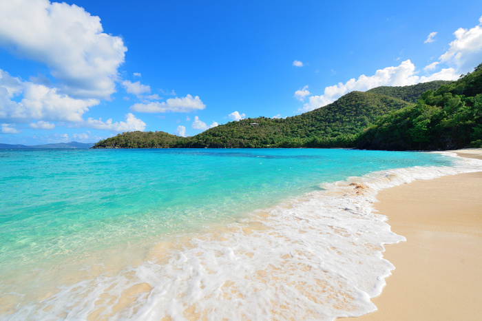 夏日海滩风景旅游平面广告高清