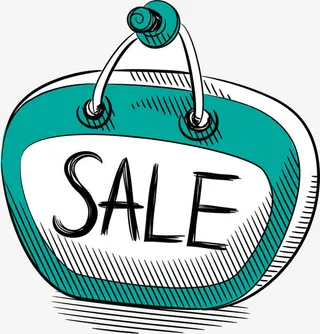 手绘卡通对话框标签免抠