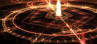 科幻商务形状炫光海报背景高清