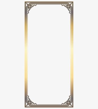 欧式花纹边框免抠